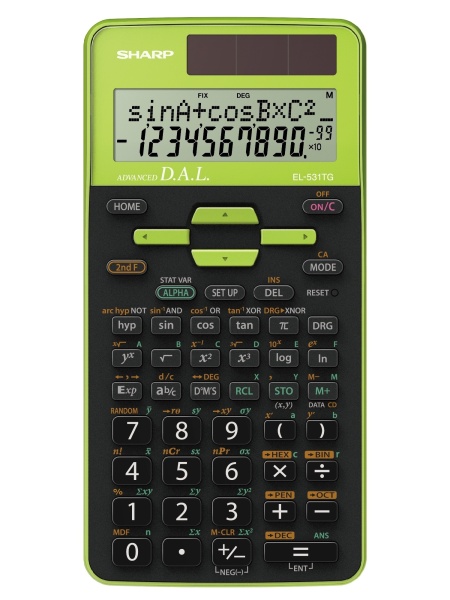 Sharp EL-531TG-GY Scientific Calculator 