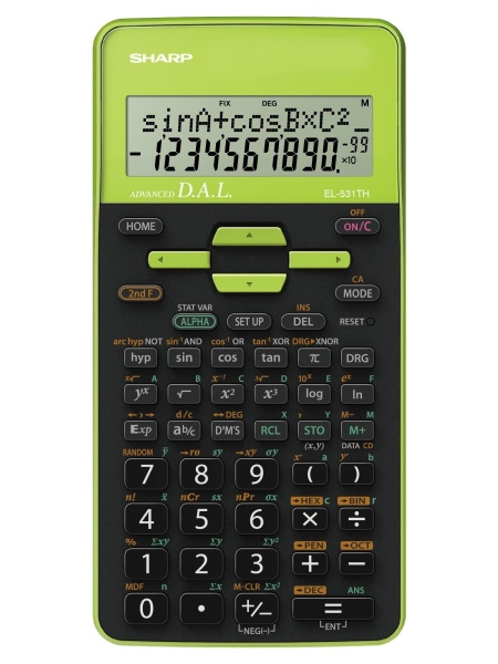 Sharp EL 531 WH Calculator with Protective Case